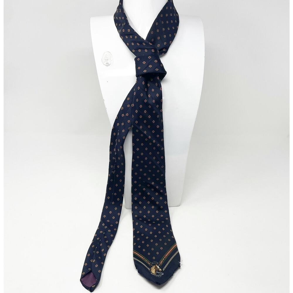 Vintage CHAPS Ralph Lauren Men's Heritage Silk Tie Horse Polo Equestrian‎ READ